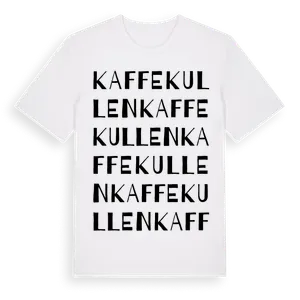 Kaffekullen ordlek t-shirt – ekologisk bomull t-shirt från Pinshirt