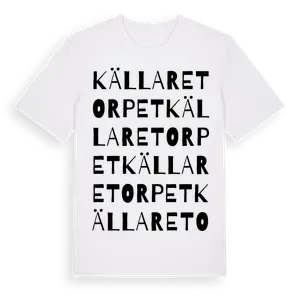 Källaretorpet ordlek t-shirt – ekologisk bomull t-shirt från Pinshirt