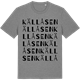 Mid Heather Gray t-shirt med Källåsen ordlek t-shirt