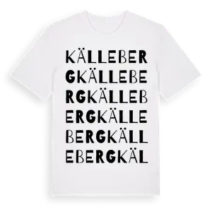 Källeberg ordlek t-shirt – ekologisk bomull t-shirt från Pinshirt