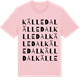 Pink Cotton t-shirt med Källedal ordlek t-shirt