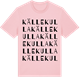 Pink Cotton t-shirt med Källekulla ordlek t-shirt
