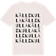 Vintage White t-shirt med Källekulla ordlek t-shirt