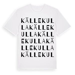 Källekulla ordlek t-shirt – ekologisk bomull t-shirt från Pinshirt