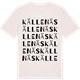 Vintage White t-shirt med Källenäs ordlek t-shirt