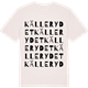 Vintage White t-shirt med Källerydet ordlek t-shirt