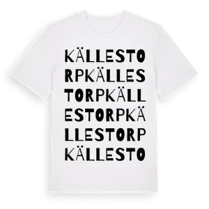Källestorp ordlek t-shirt – ekologisk bomull t-shirt från Pinshirt