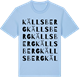 Blue Soul t-shirt med Källsberg ordlek t-shirt