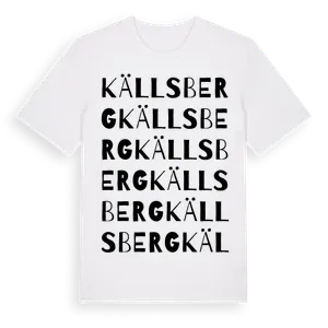 Källsberg ordlek t-shirt – ekologisk bomull t-shirt från Pinshirt