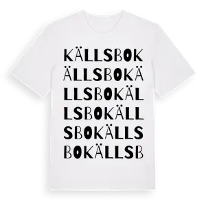 Källsbo ordlek t-shirt – ekologisk bomull t-shirt från Pinshirt