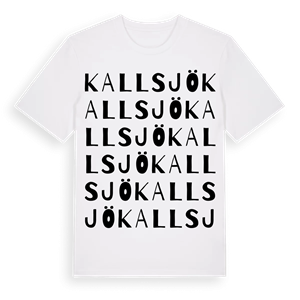 Kallsjö ordlek t-shirt – ekologisk bomull t-shirt från Pinshirt