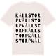 Vintage White t-shirt med Kållstorp ordlek t-shirt