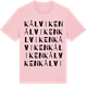 Pink Cotton t-shirt med Kålviken ordlek t-shirt