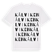 White t-shirt med Kålviken ordlek t-shirt