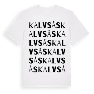 Kalvsås ordlek t-shirt – ekologisk bomull t-shirt från Pinshirt