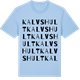 Blue Soul t-shirt med Kalvshult ordlek t-shirt