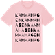 Pink Cotton t-shirt med Kammahagen ordlek t-shirt