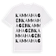 White t-shirt med Kammahagen ordlek t-shirt
