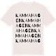 Vintage White t-shirt med Kammahagen ordlek t-shirt