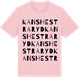 Pink Cotton t-shirt med Kanshestraryd ordlek t-shirt