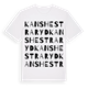 White t-shirt med Kanshestraryd ordlek t-shirt