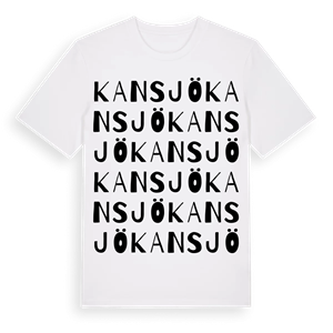 Kansjö ordlek t-shirt – ekologisk bomull t-shirt från Pinshirt