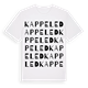White t-shirt med Kappeled ordlek t-shirt
