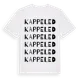White t-shirt med Kappeled ordlek t-shirt