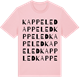 Pink Cotton t-shirt med Kappeled ordlek t-shirt