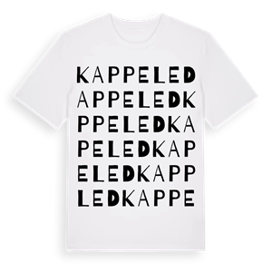Kappeled ordlek t-shirt – ekologisk bomull t-shirt från Pinshirt