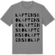 Mid Heather Gray t-shirt med Kaptensbo ordlek t-shirt