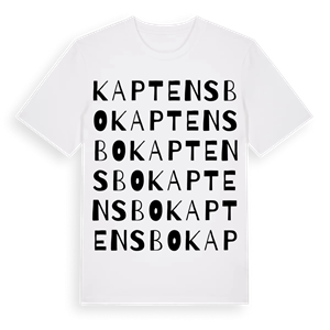Kaptensbo ordlek t-shirt – ekologisk bomull t-shirt från Pinshirt