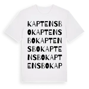Kaptensbo ordlek t-shirt – ekologisk bomull t-shirt från Pinshirt