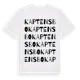 White t-shirt med Kaptensbo ordlek t-shirt