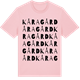 Pink Cotton t-shirt med Kåragård ordlek t-shirt