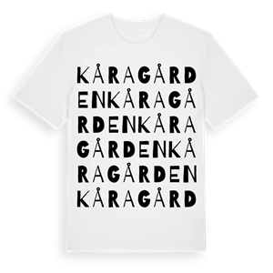 Kåragården ordlek t-shirt – ekologisk bomull t-shirt från Pinshirt