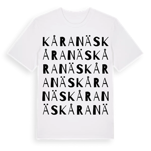 Kåranäs ordlek t-shirt – ekologisk bomull t-shirt från Pinshirt