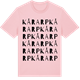 Pink Cotton t-shirt med Kårarp ordlek t-shirt
