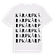 White t-shirt med Kårarp ordlek t-shirt