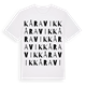 White t-shirt med Kåravik ordlek t-shirt