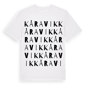 Kåravik ordlek t-shirt – ekologisk bomull t-shirt från Pinshirt