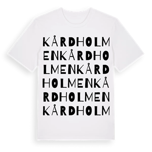 Kårdholmen ordlek t-shirt – ekologisk bomull t-shirt från Pinshirt