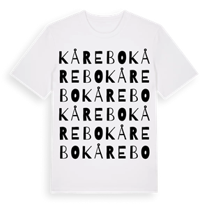 Kårebo ordlek t-shirt – ekologisk bomull t-shirt från Pinshirt