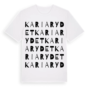 Kariarydet ordlek t-shirt – ekologisk bomull t-shirt från Pinshirt
