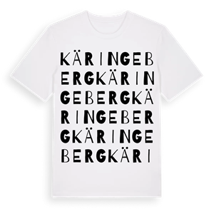 Käringeberg ordlek t-shirt – ekologisk bomull t-shirt från Pinshirt