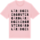 Pink Cotton t-shirt med Käringeberg Östergård ordlek t-shirt