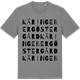 Mid Heather Gray t-shirt med Käringeberg Östergård ordlek t-shirt
