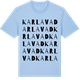 Blue Soul t-shirt med Karlavad ordlek t-shirt