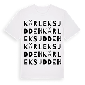 Kärleksudden ordlek t-shirt – ekologisk bomull t-shirt från Pinshirt