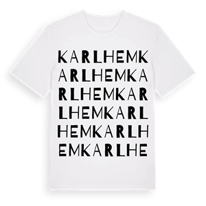 Karlhem ordlek t-shirt – ekologisk bomull t-shirt från Pinshirt